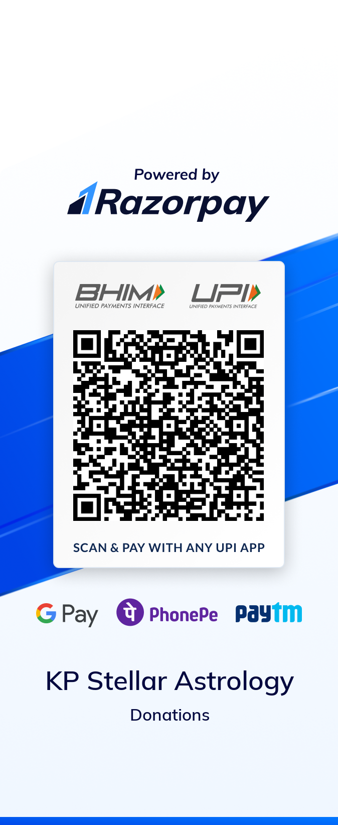 Razorpay QR code